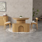 T001 OAK VENEER EXTENDABLE DINING TABLE & SET