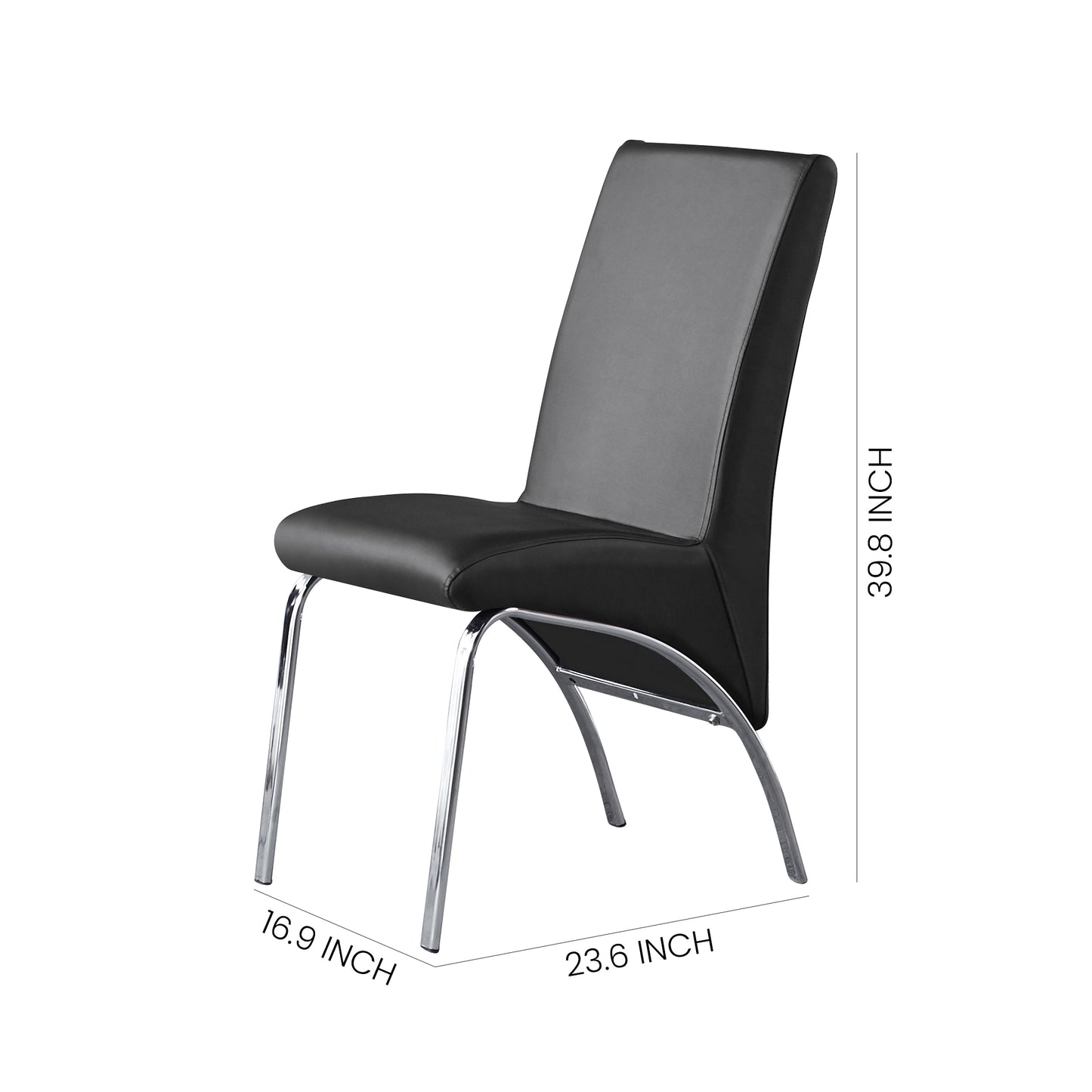 134 Set of 2 Leatherette Dining Chair