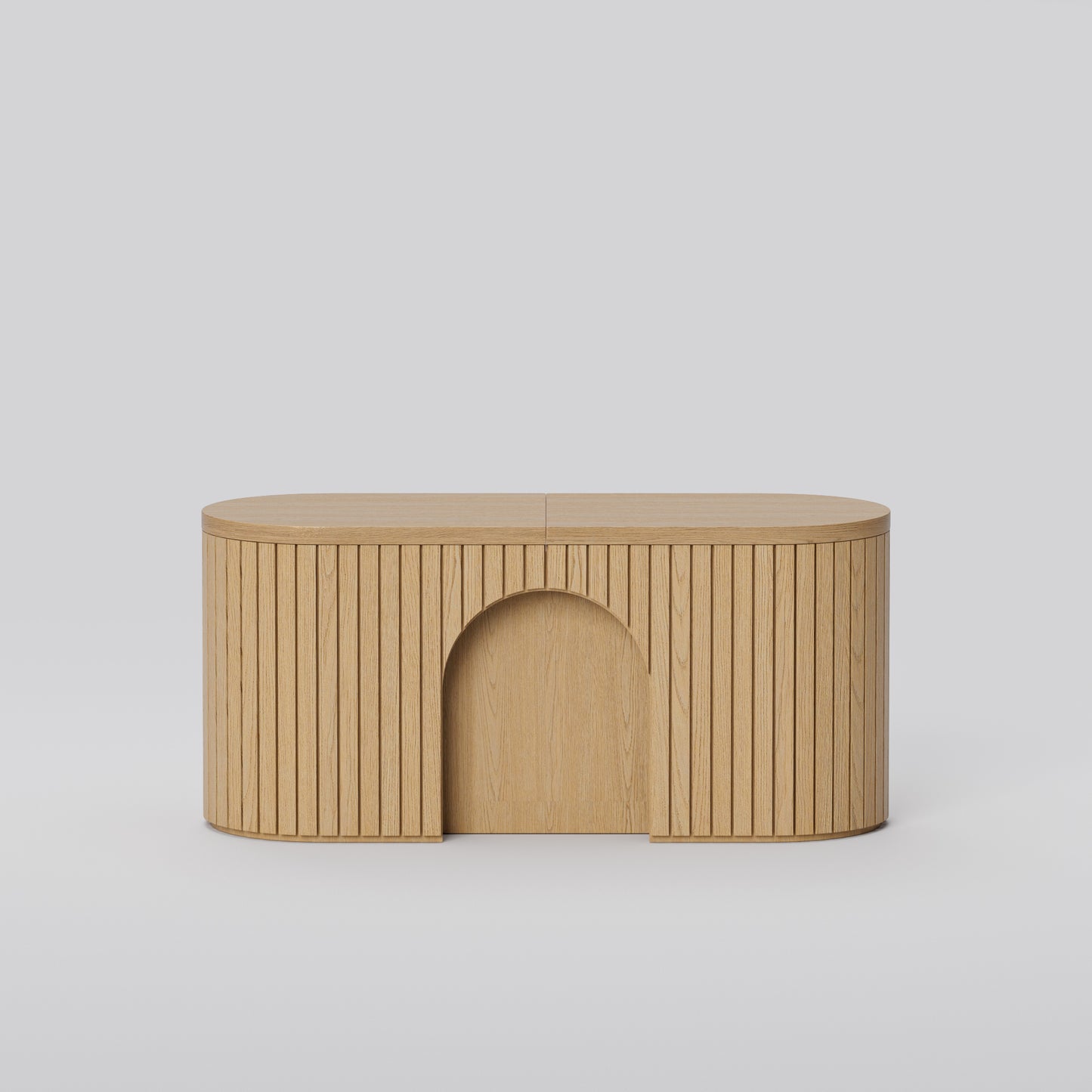 C001 OAK VENEER EXTENDABLE BENCH