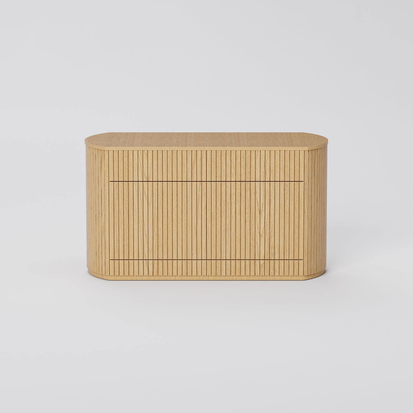 K001 OAK VENEER SIDE CABINET