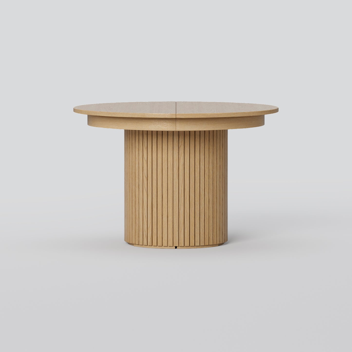 T001 OAK VENEER EXTENDABLE DINING TABLE & SET