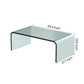 CT1027 Modern Clear Tempered Glass Coffee Table