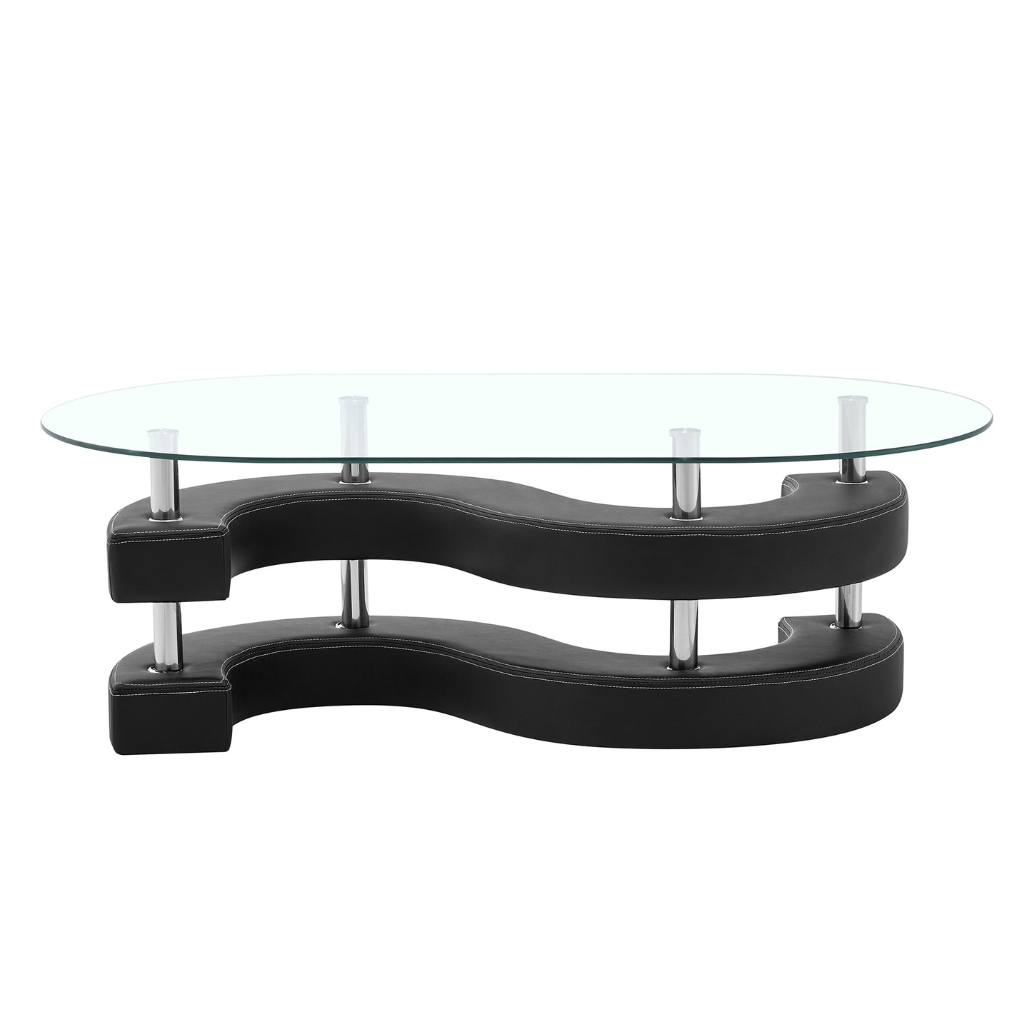 CT255 Oval Coffee Table with 2 Storage Stools