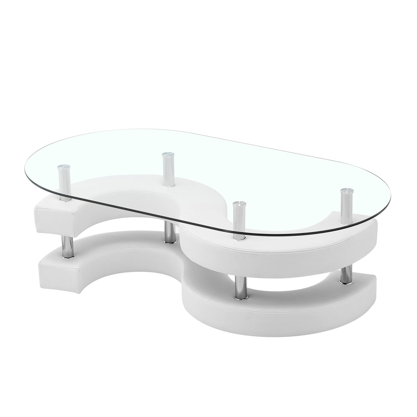 CT255 Oval Coffee Table with 2 Storage Stools
