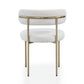 DC01 Stylish Granule Fabric Chairs Set of 2