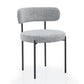 DC01 Stylish Granule Fabric Chairs Set of 2