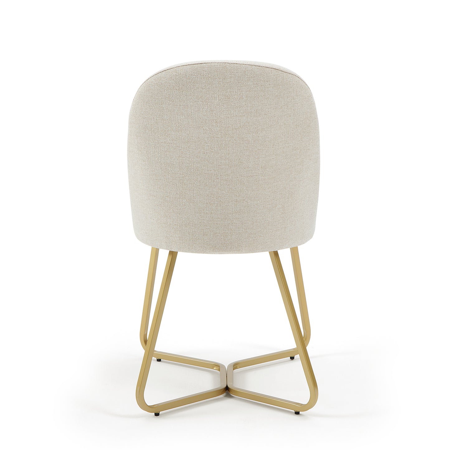 DC20 Set of 2 Fabric Dining Chairs with Brushed Gold Base