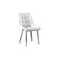 DC215 Set of 4 Leatherette/ Fabric Modern Dining Chairs