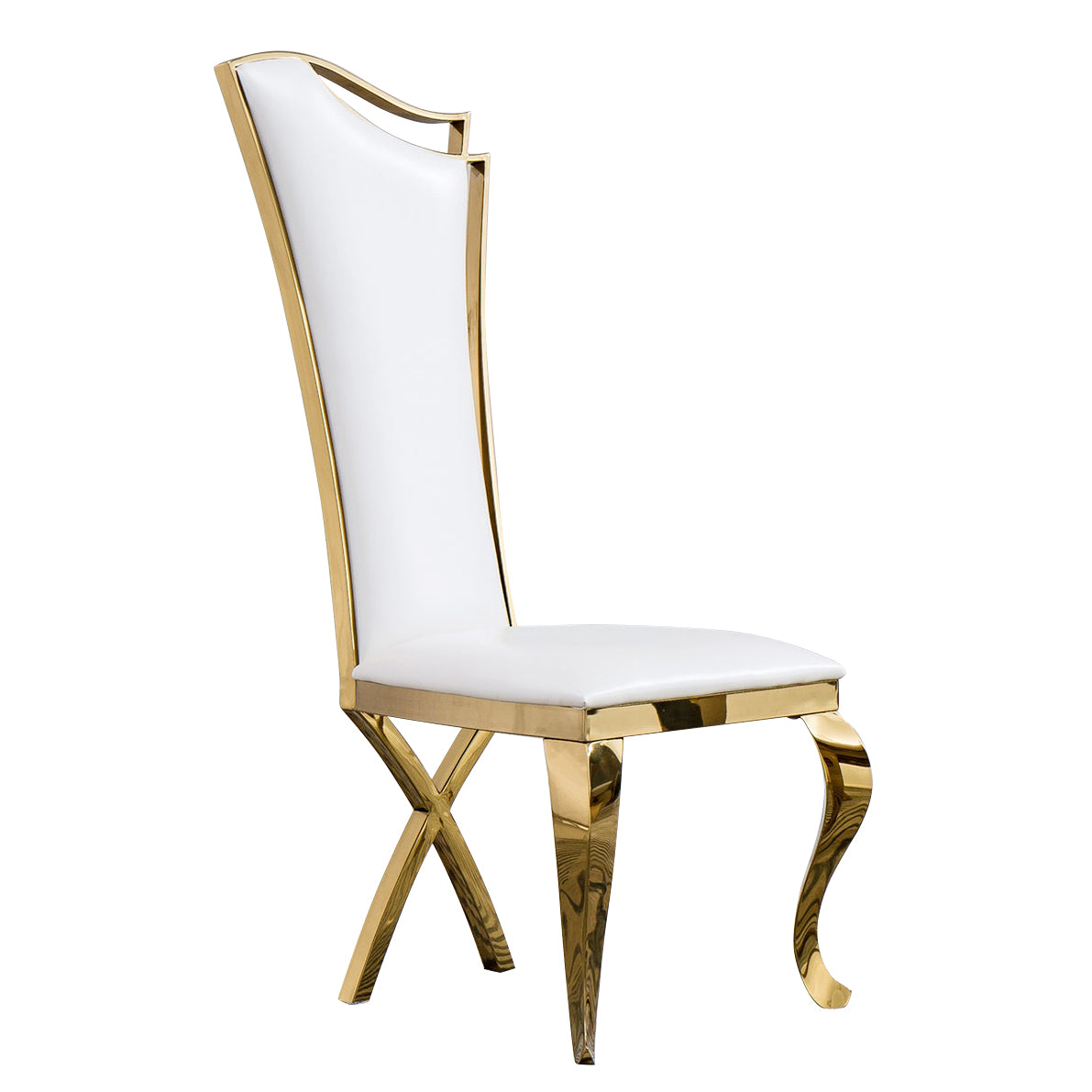 DCK99 Elegant Velvet & Leatherette Dining Chair Set of 2