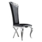 DCK99 Elegant Velvet & Leatherette Dining Chair Set of 2