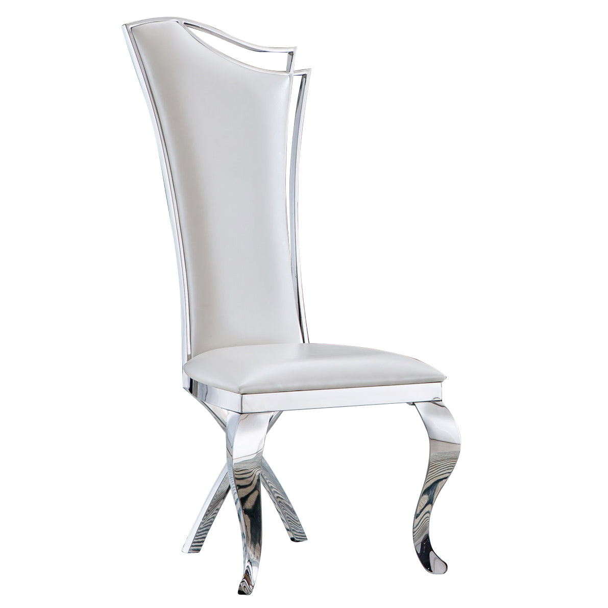 DCK99 Elegant Velvet & Leatherette Dining Chair Set of 2