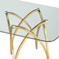 DT030 GLASS TOP DINING TABLE