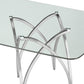 DT030 GLASS TOP DINING TABLE