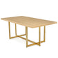 DT035 REAL WOOD VENEER DINING TABLE