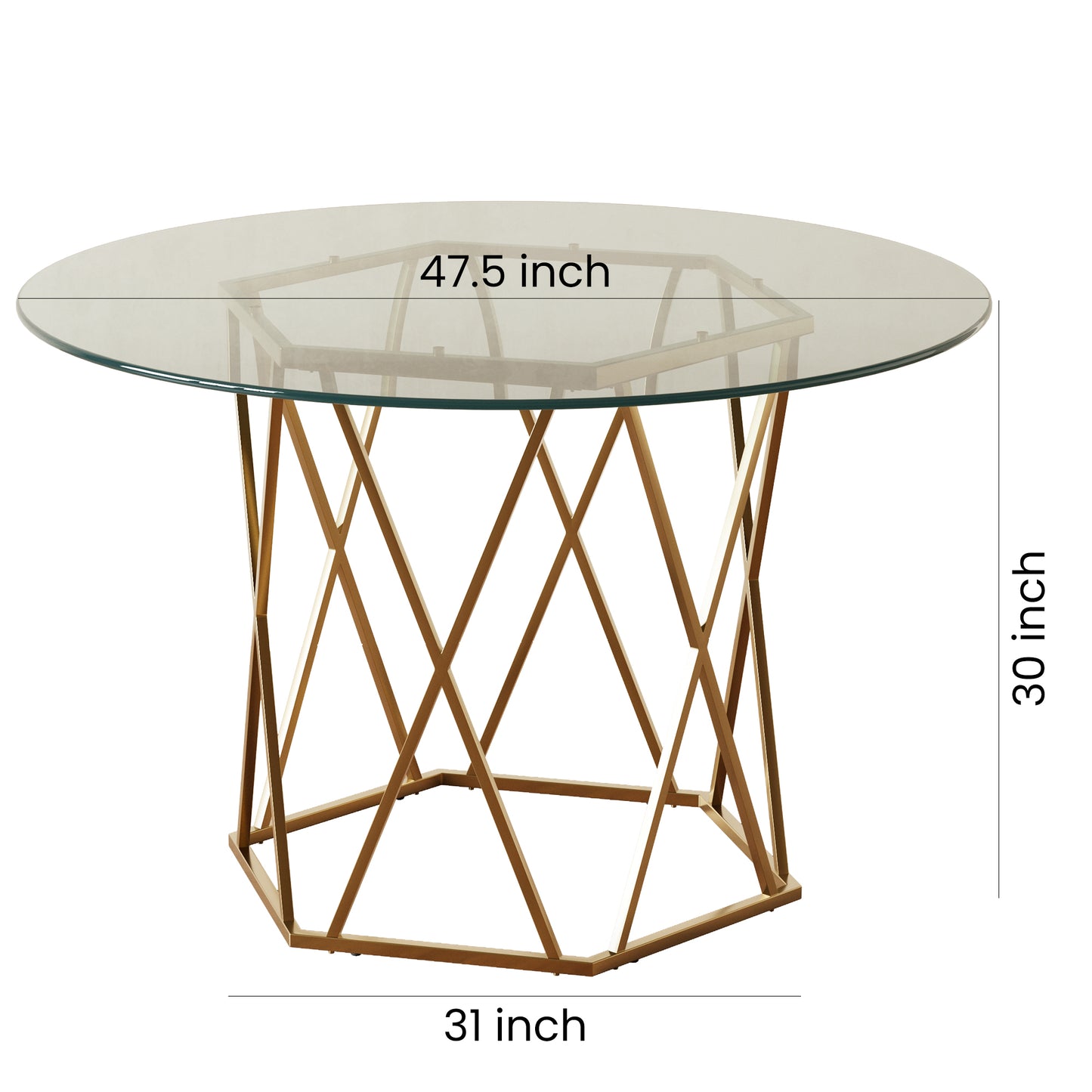 DT302 Elegant Round Dining Table