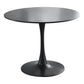 DT90 Printed Marble/ Metal Top Dining Table