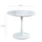 DT90 Printed Marble/ Metal Top Dining Table