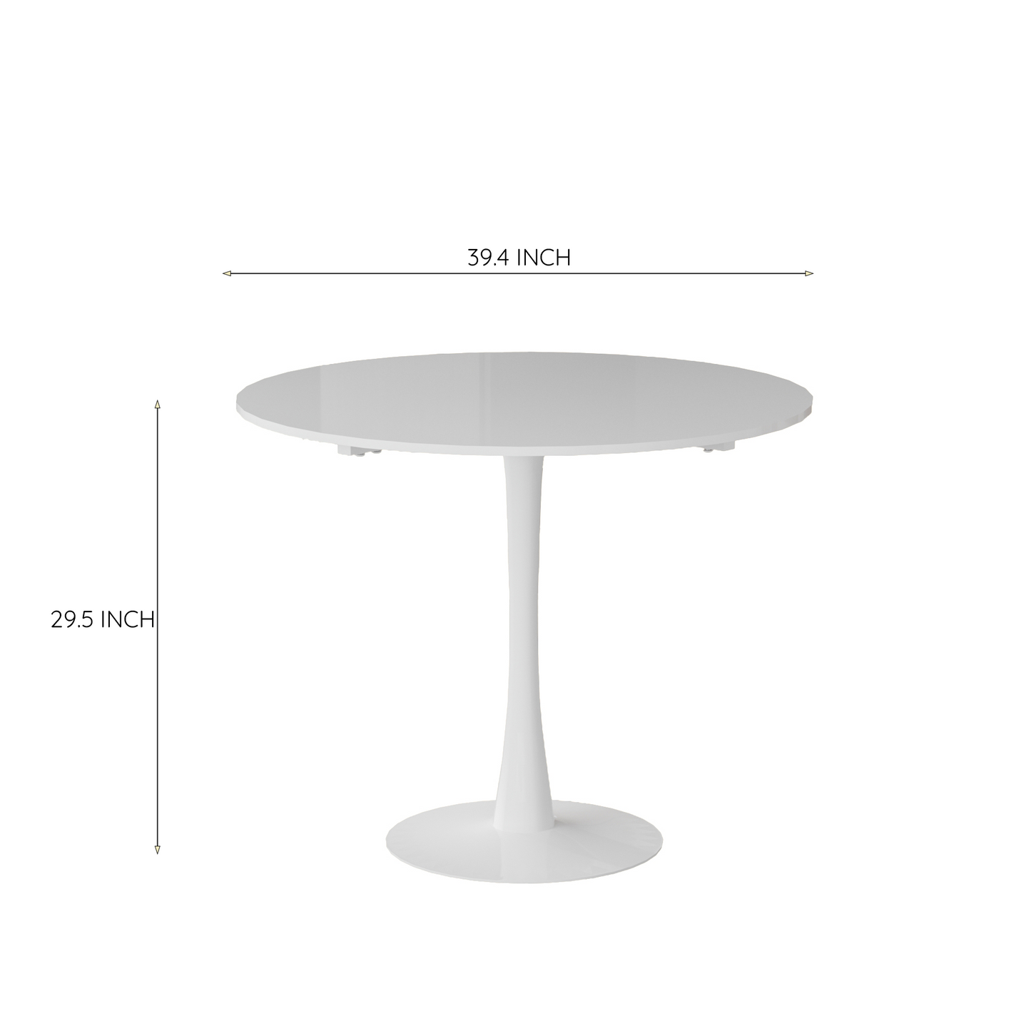 DT90 Printed Marble/ Metal Top Dining Table