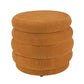 G05 Boucle Fabric Ottoman with Storage