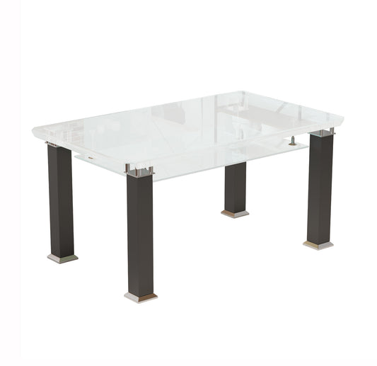 JD150 Rectangular Tempered Glass Dining Table