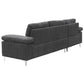 LSEC8036 Corduroy Left Corner Sectional Sofa