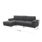LSEC8036 Corduroy Left Corner Sectional Sofa