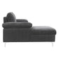 LSEC8036 Corduroy Left Corner Sectional Sofa