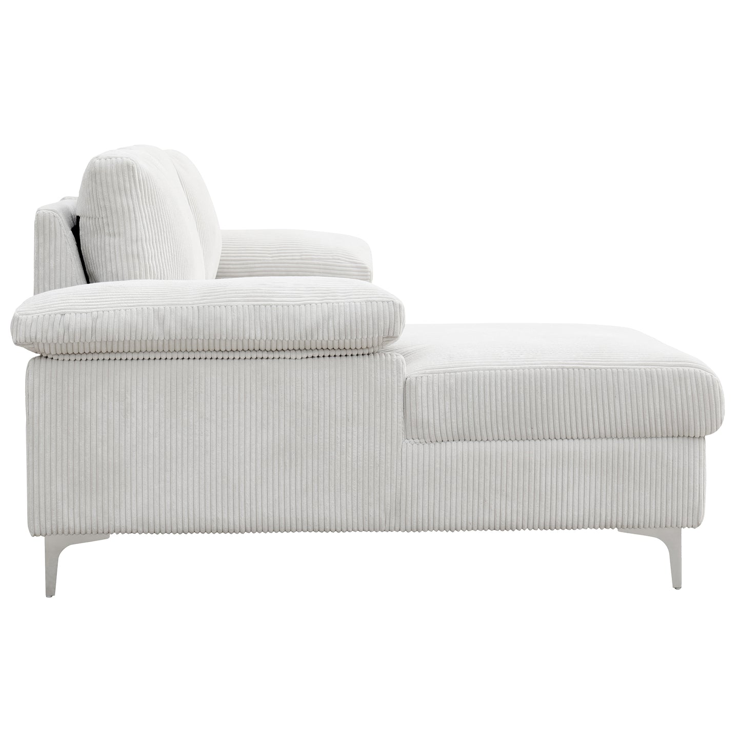 LSEC8036 Corduroy Left Corner Sectional Sofa