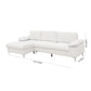 LSEC8036 Corduroy Left Corner Sectional Sofa