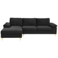 LSEC8036 Corduroy Left Corner Sectional Sofa