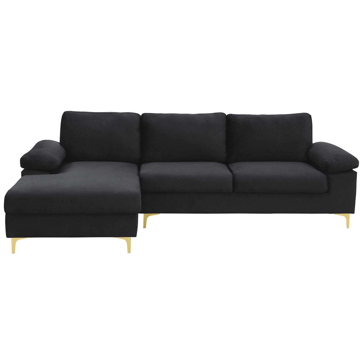 LSEC8036 Corduroy Left Corner Sectional Sofa