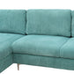 LSEC8036 Corduroy Left Corner Sectional Sofa