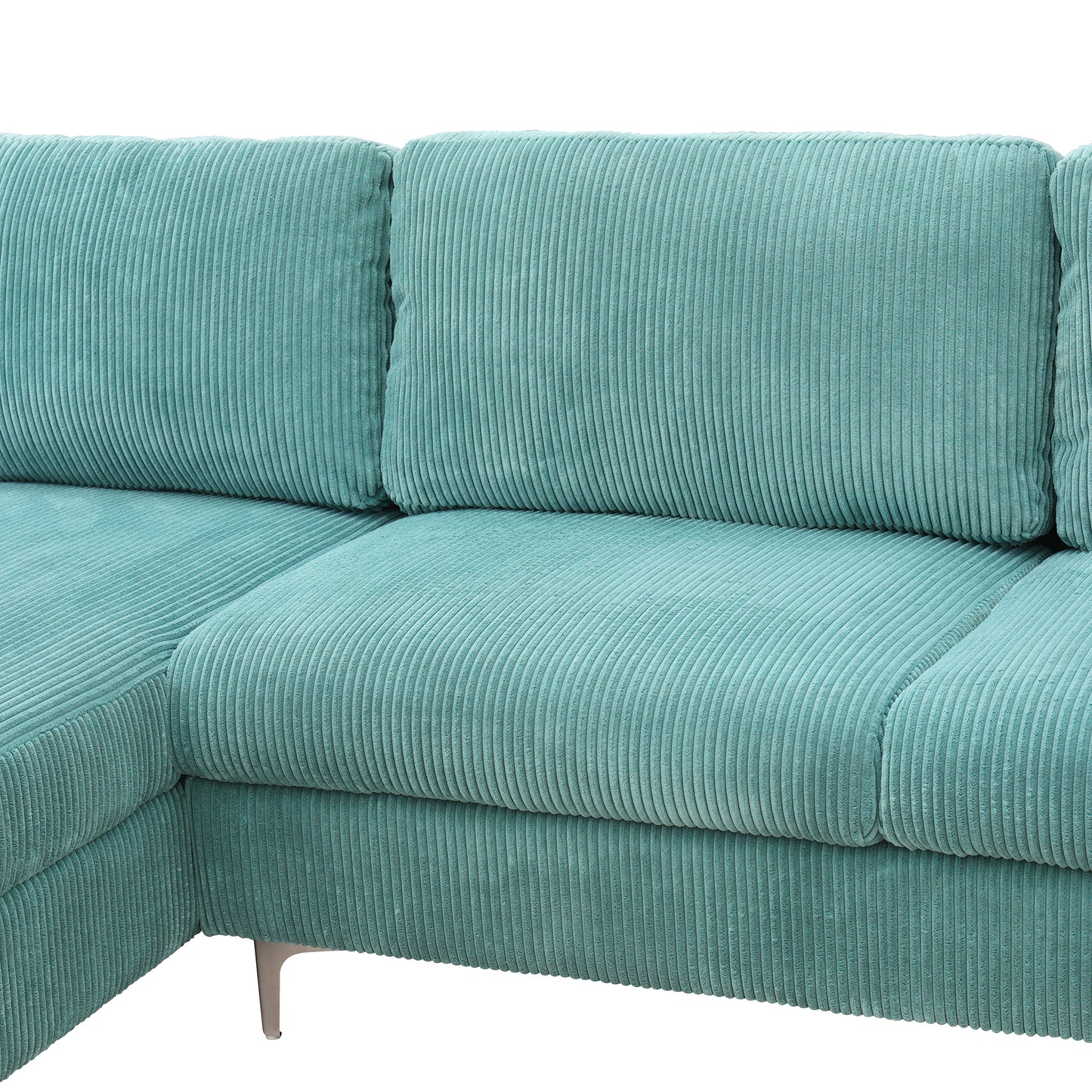LSEC8036 Corduroy Left Corner Sectional Sofa