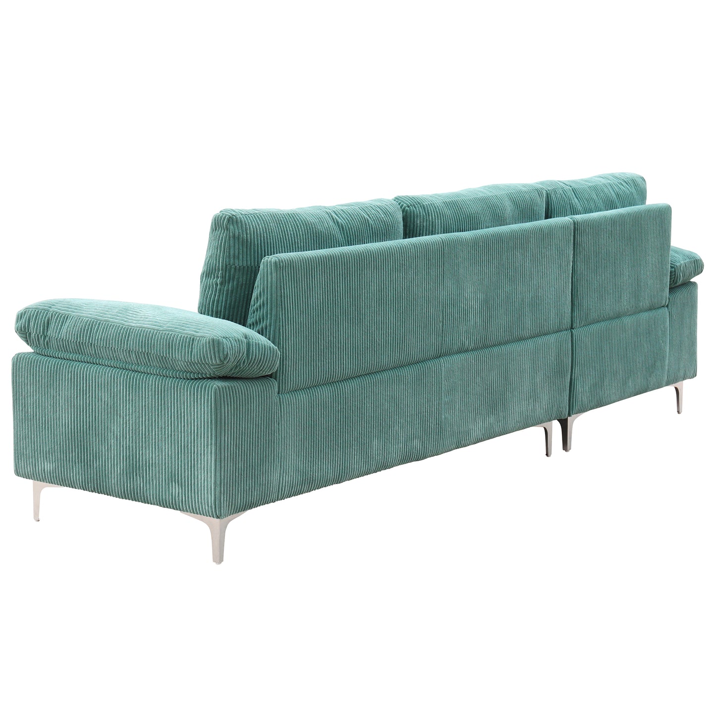 LSEC8036 Corduroy Left Corner Sectional Sofa