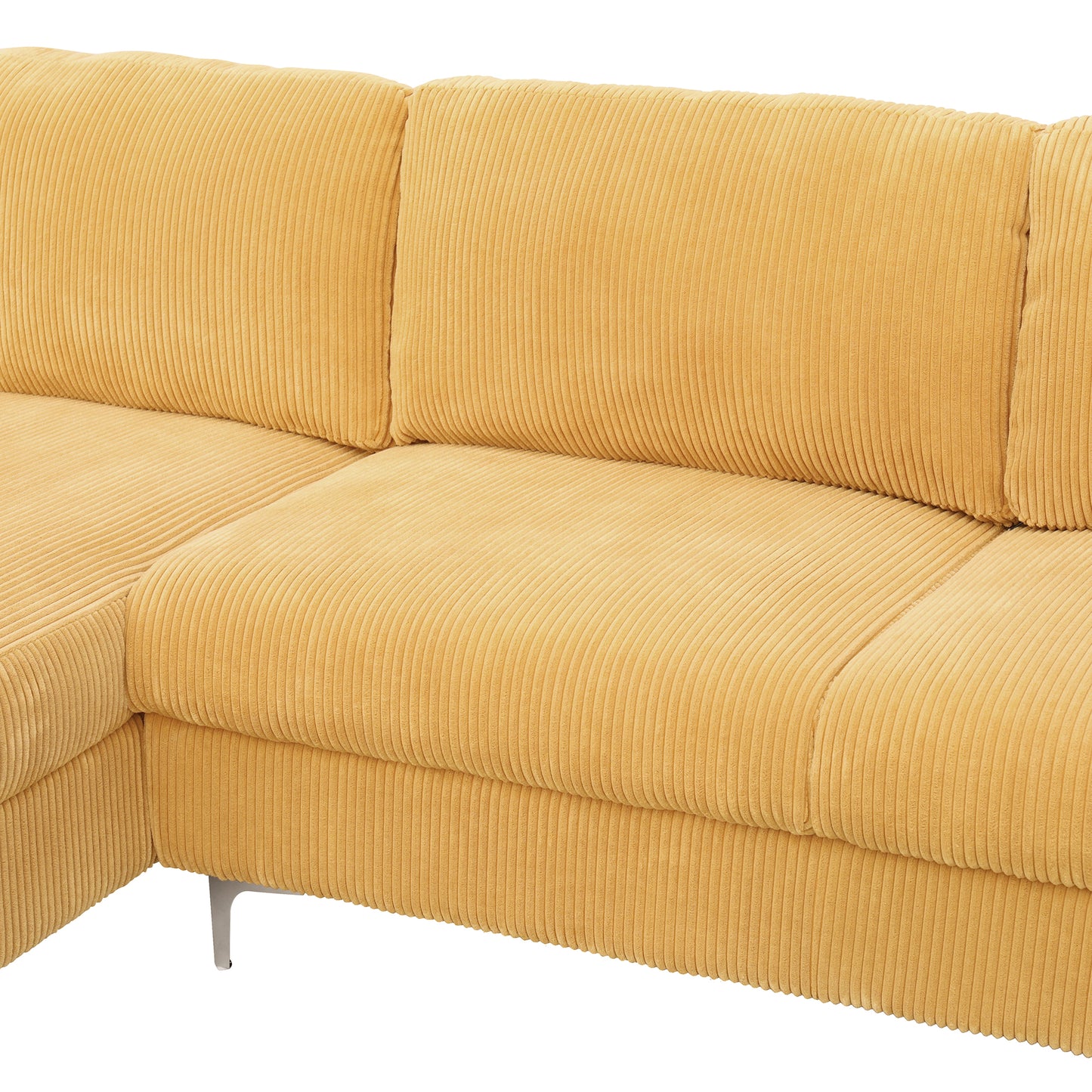 LSEC8036 Corduroy Left Corner Sectional Sofa