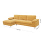 LSEC8036 Corduroy Left Corner Sectional Sofa