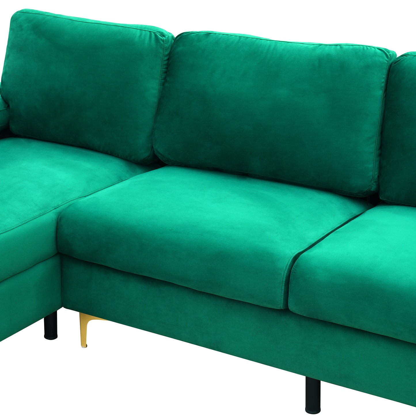 LSEC8036 Corduroy Left Corner Sectional Sofa