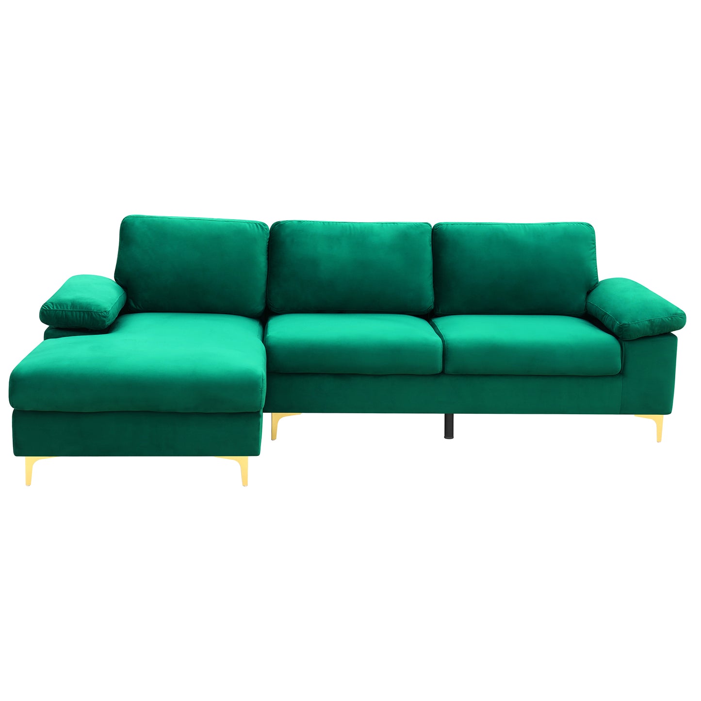 LSEC8036 Corduroy Left Corner Sectional Sofa