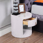 NS002IV Ivory Lacquer Plywood Night Stand