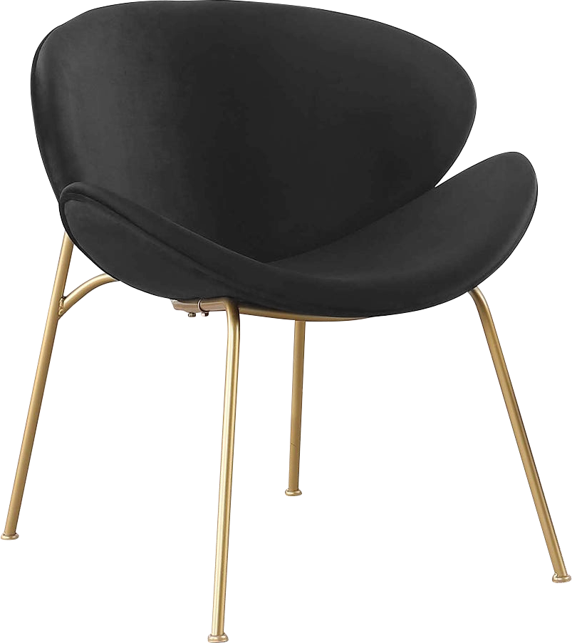 RC01 Set of 2 Velvet Barrel Chairs with Gold Metal Legs