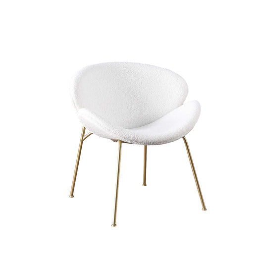 RC01 Set of 2 Velvet Barrel Chairs with Gold Metal Legs