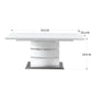 RDT218 Extendable Printed Marble Top Dining Table