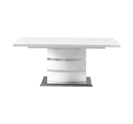 RDT218 Extendable Printed Marble Top Dining Table
