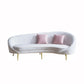 S608 Luxurious Velvet Sofa with Solid Wood Structure