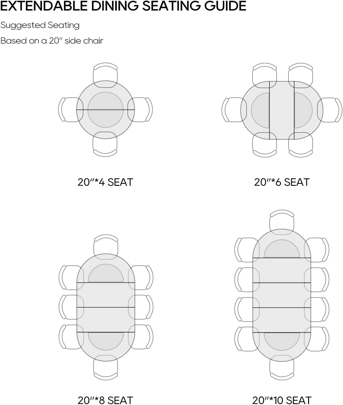 T001 OAK VENEER EXTENDABLE DINING TABLE & SET, DARK BROWN