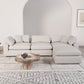 SEC8061-8063 Modular Sofa - Versatile DIY Set with Linen, Viscose, and Polyester Upholstery