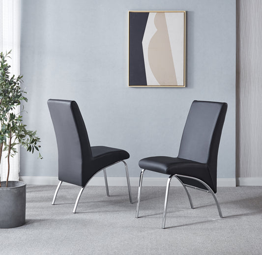 134 Set of 2 Leatherette Dining Chair