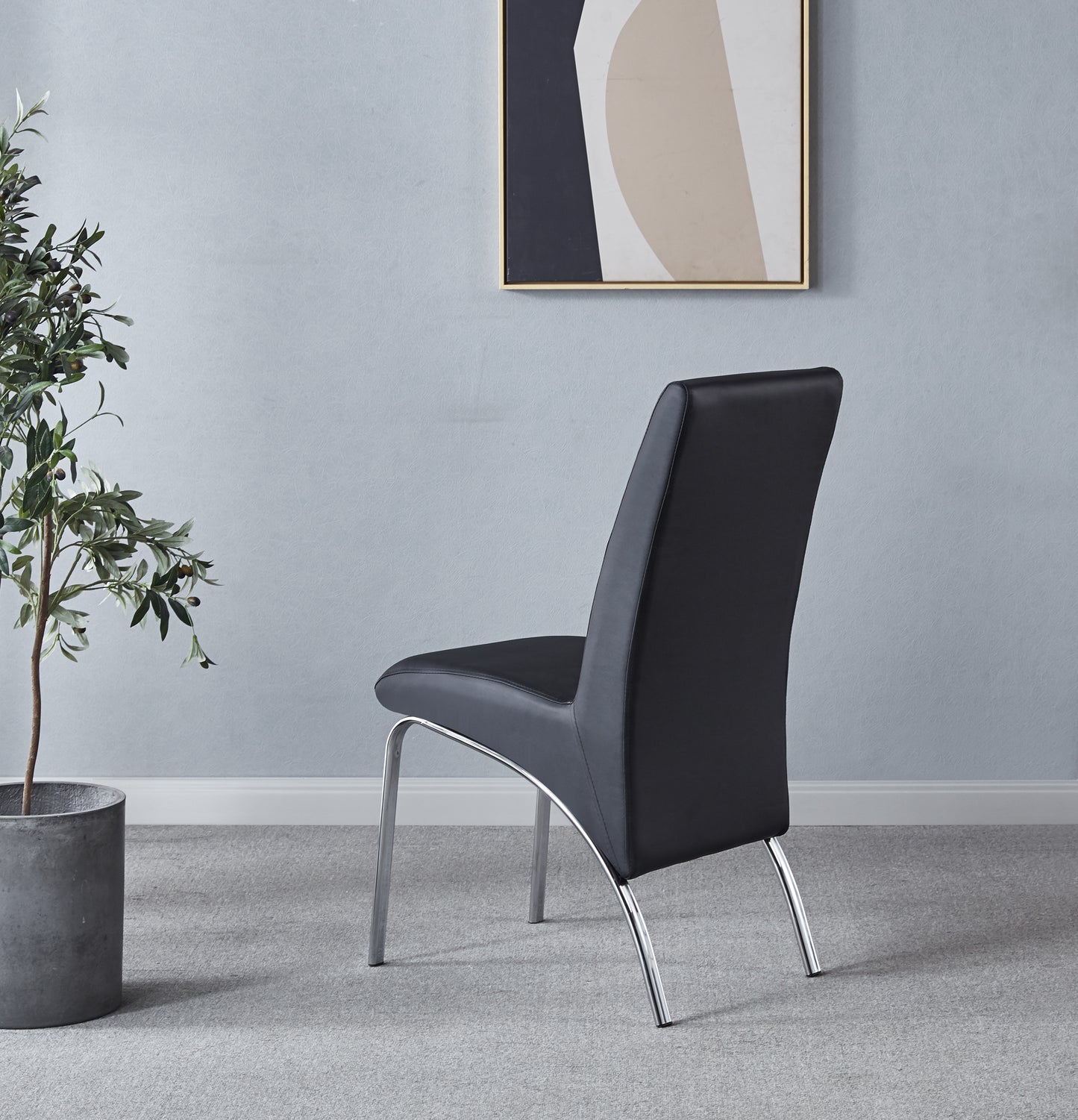 134 Set of 2 Leatherette Dining Chair