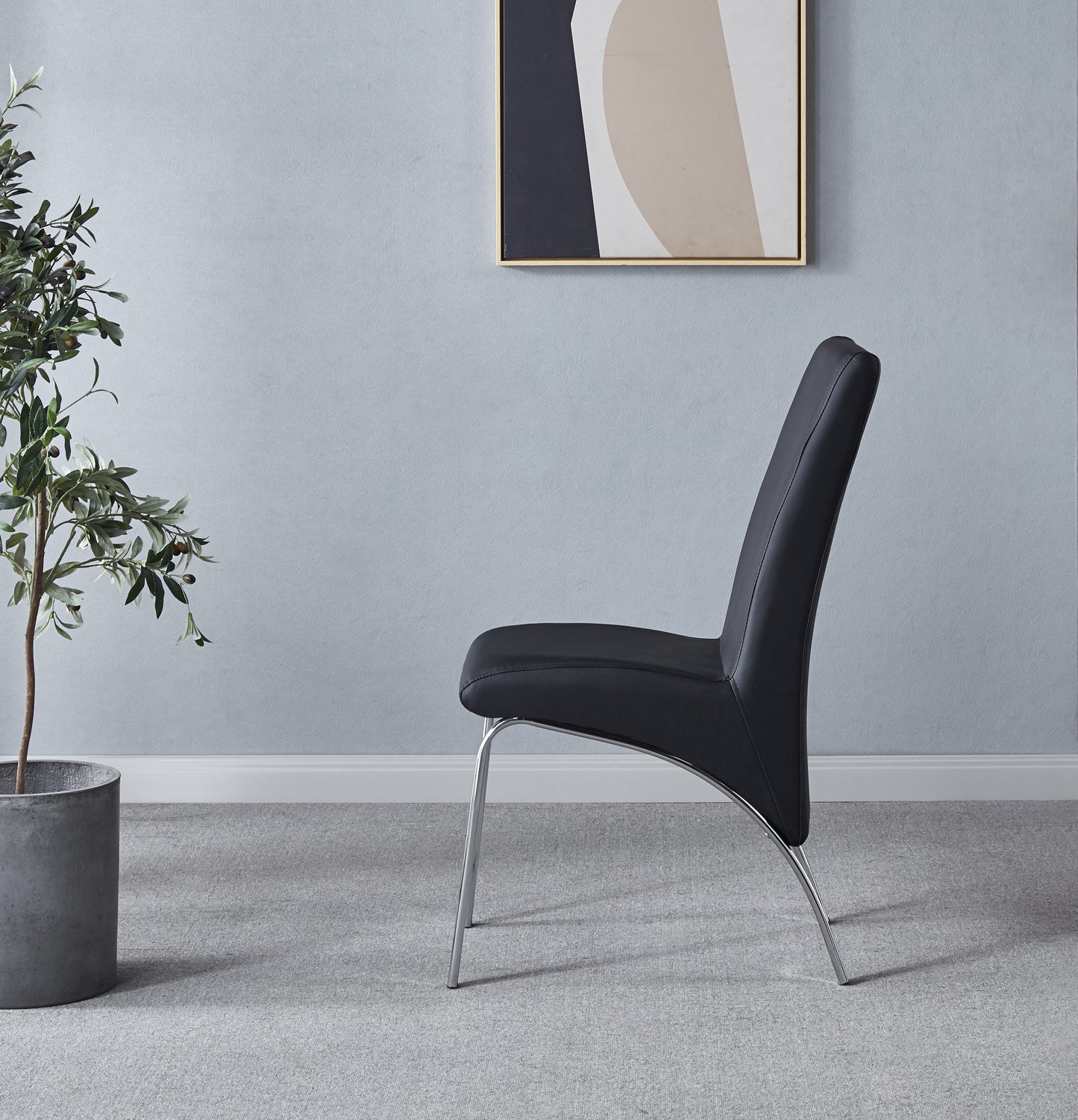 134 Set of 2 Leatherette Dining Chair