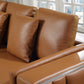 8047 Luxurious Top Grain Leather Sofa and Loveseat Set